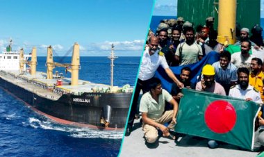 ২১ নাবিক জাহাজে দেশে ফিরবেন, বাকি দুজন বিমানে