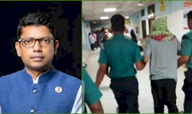 ঢামেকে সাবেক প্রতিমন্ত্রী পলক, গামছায় ঢাকলেন মুখ