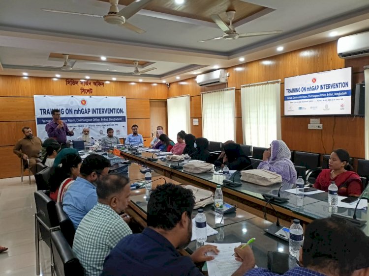 সিলেটে তিন দিনব্যাপী mhGAP প্রশিক্ষণ: মানসিক স্বাস্থ্যসেবায় নতুন দিগন্ত