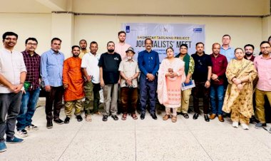 সিলেটে গণমাধ্যম কর্মীদের সঙ্গে নেদারল্যান্ডস এম্বাসির প্রতিনিধিদের সভা