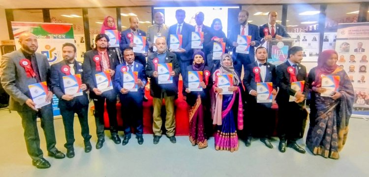 আনন্দঘন পরিবেশে ইউকে বাংলা রিপোর্টার্স ইউনিটির অভিষেক সম্পন্ন